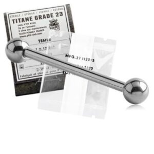 Straight Barbells Estériles de Titanio